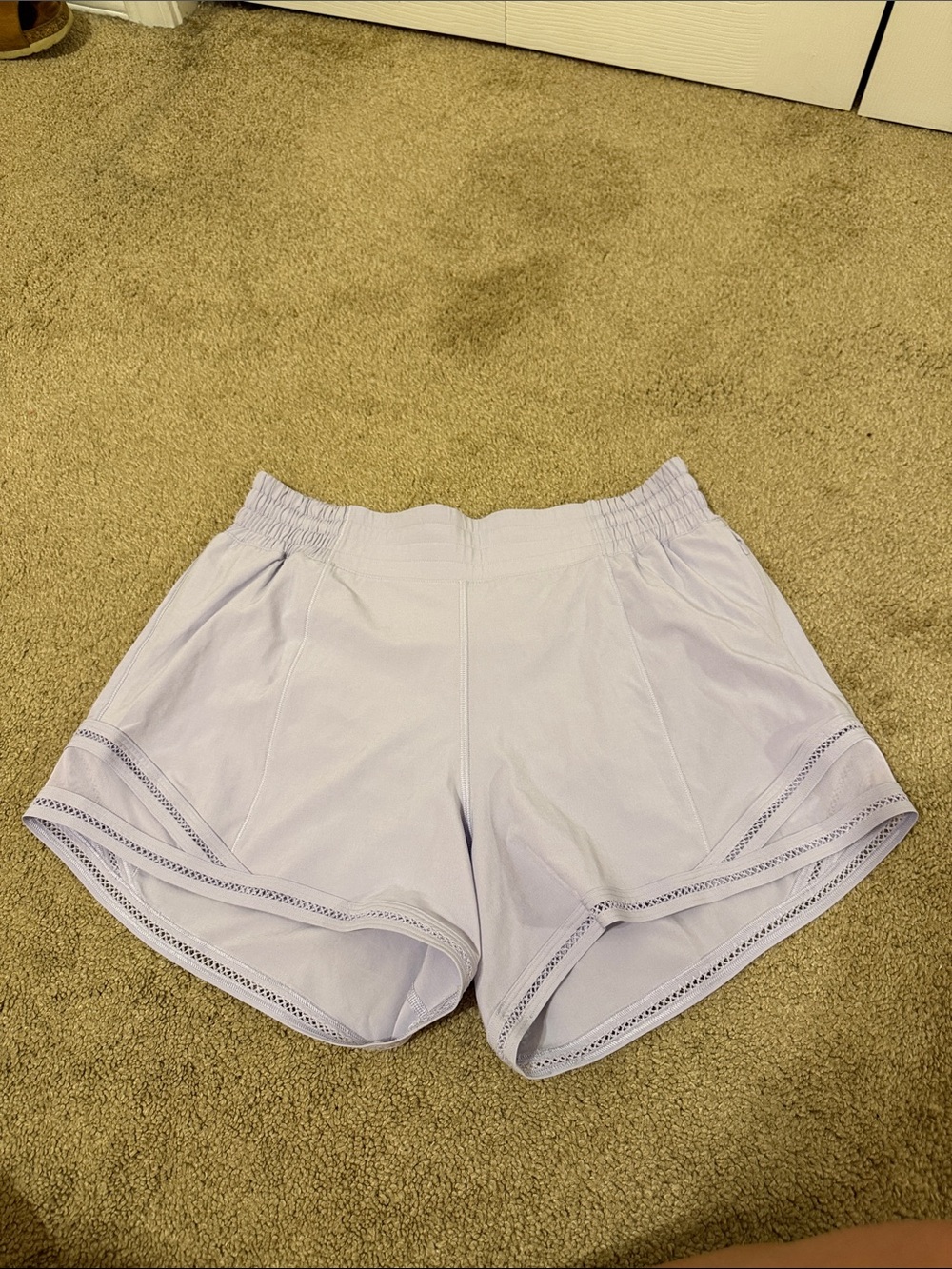 lululemon athletica Lavender Athletic Shorts with Elastic Waist